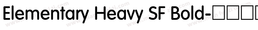 Elementary Heavy SF Bold字体转换